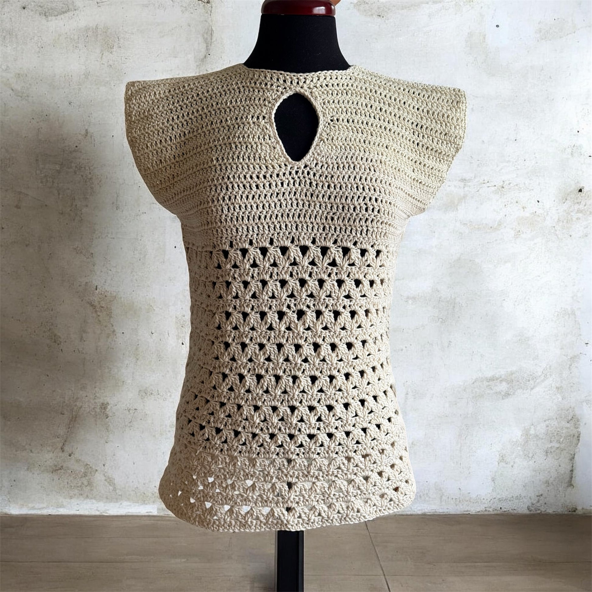 Front view — straight silhouette with lace body